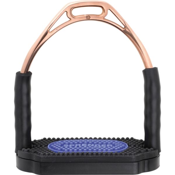 Sprenger Bow Balance Steigbügel Bronze mit gebogener Form für perfekte Lage mit System-4-Gelenk für Komfort und bestmögliche Sicherheit.