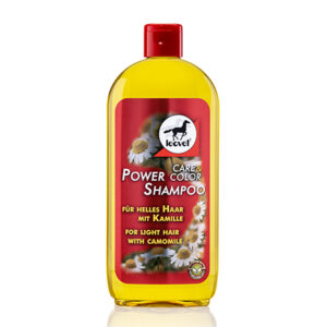 Das leovet Power Shampoo für helle Pferde enthüllt die Brillanz und Leuchtkraft der Haarfarbe und polieren die Haarfaser durch natürliche Farbpigmente.